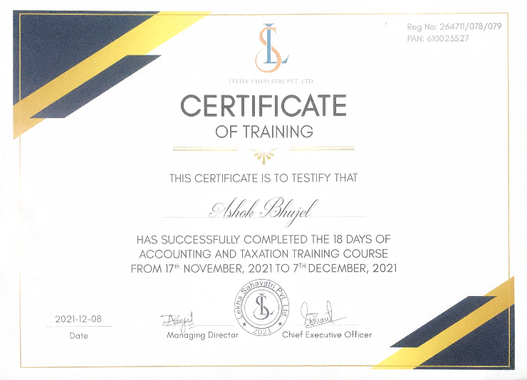 Accounting and Taxation Training